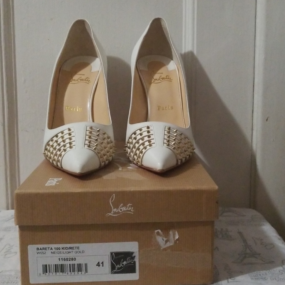 SOLD! Christian Louboutin Bareta 100 Kid/Rete